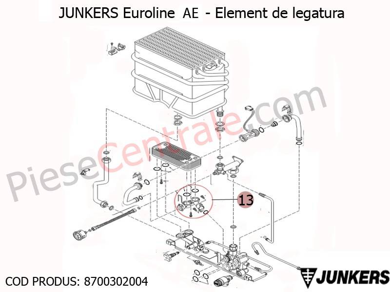 Poza Element de legatura centrale termice Junkers Euroline AE