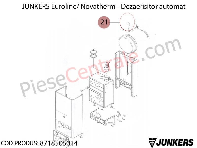 Poza Dezaerisitor automat centrale termice Junkers Novatherm, Euroline AE