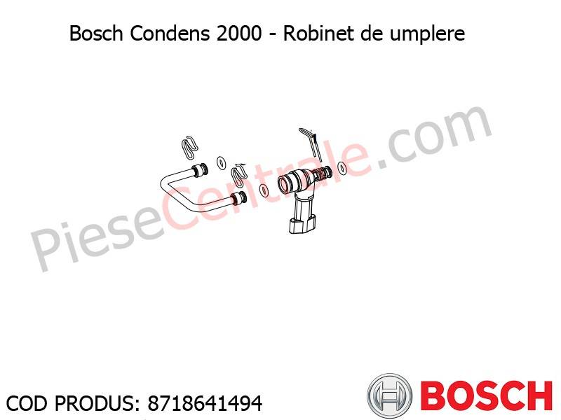 Poza Robinet de umplere centrala termica Bosch Condens 2000, Buderus Logamax Plus