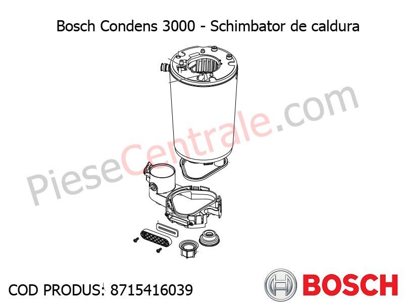 Poza Schimbator de caldura centrala termica Bosch Condens 3000