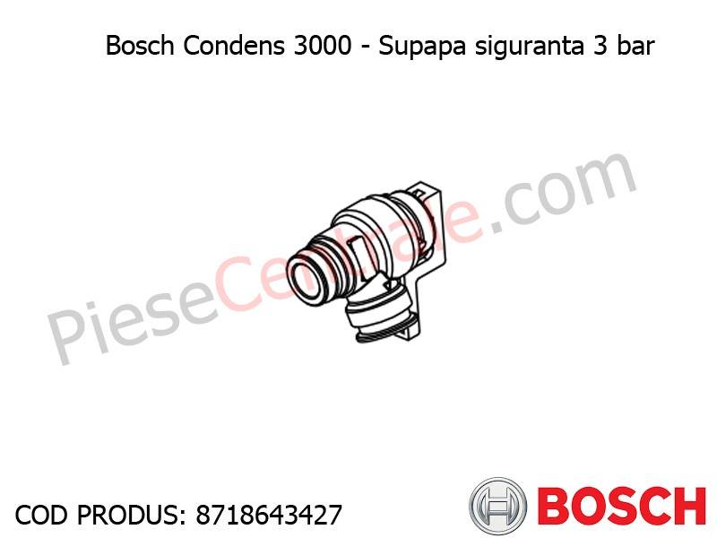 Poza Supapa siguranta 3 bar centrala termica Bosch Condens 3000