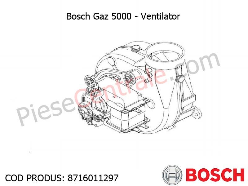 Poza Ventilator centrala termica Bosch Gaz 5000