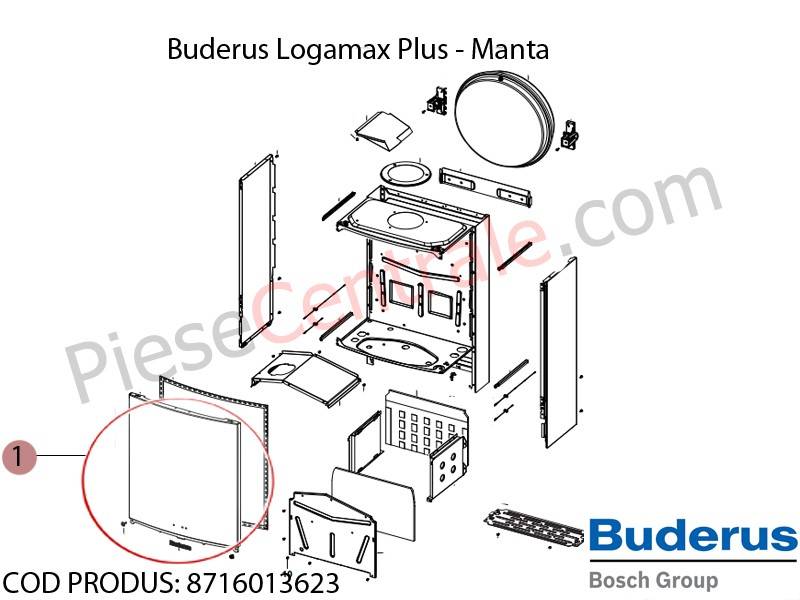 Poza Manta centrala termica Bosch Condens 3000, Buderus Logamax Plus