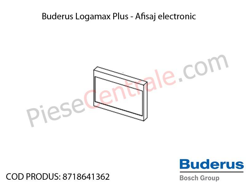 Poza Afisaj electronic centrala termica Buderus Logamax Plus