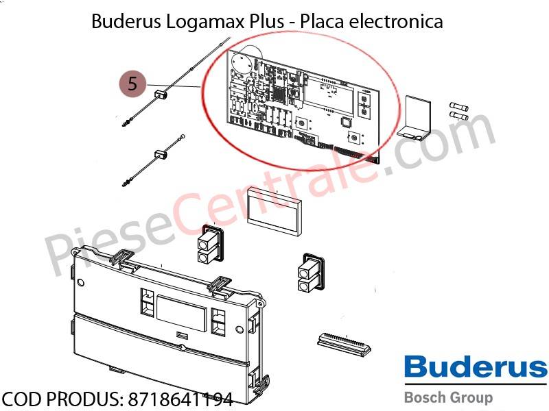 Poza Placa electronica centrala termica Buderus Logamax Plus