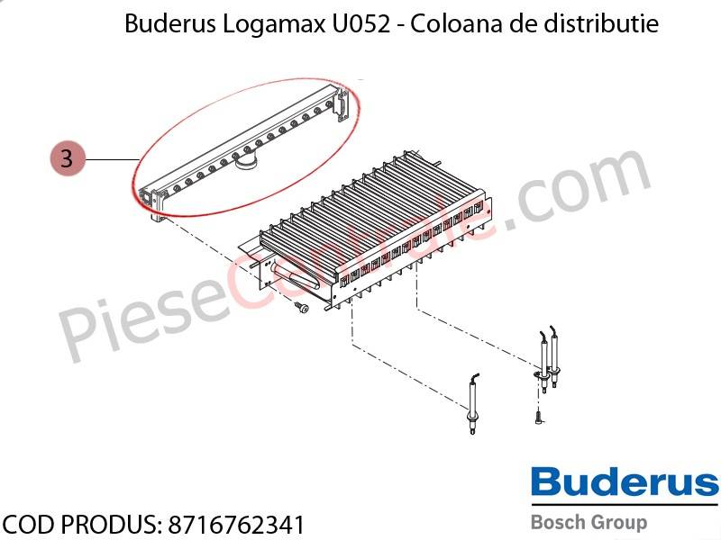 Poza Coloana de distributie centrala termica Buderus Logamax U052