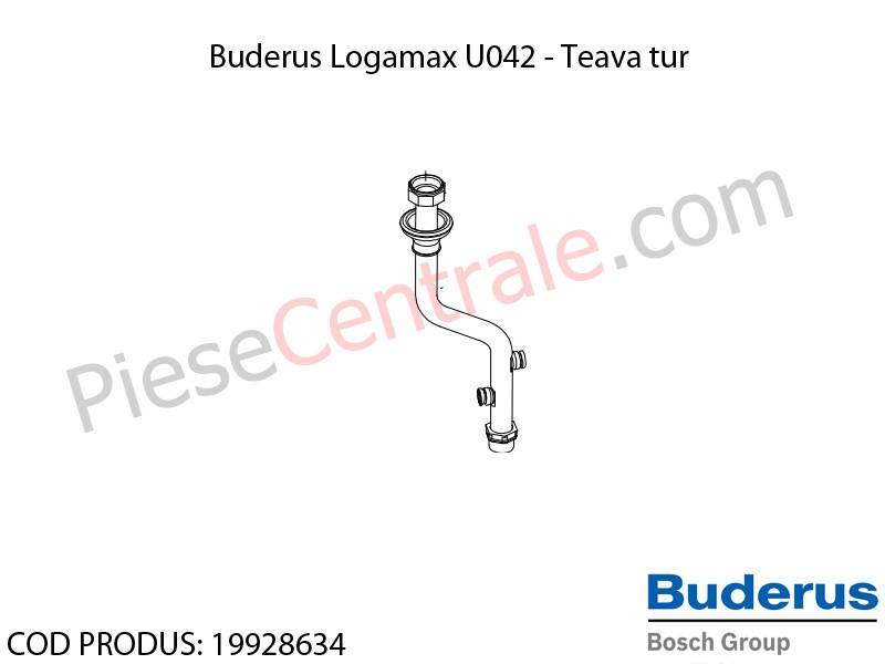 Poza Teava tur centrala termica Buderus Logamax U042