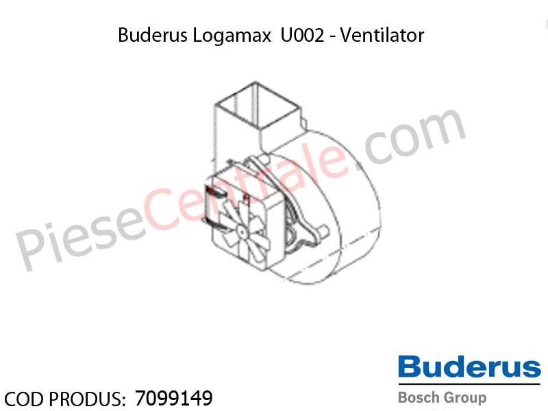 Poza Ventilator centrala termica Buderus Logamax U002