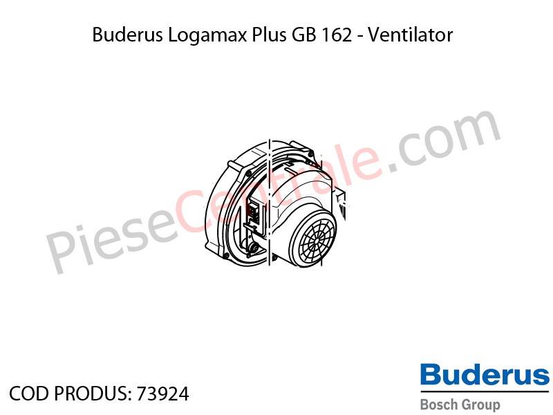 Poza Ventilator centrala termica Buderus Logamax Plus GB 162, Bosch Condens 5000W