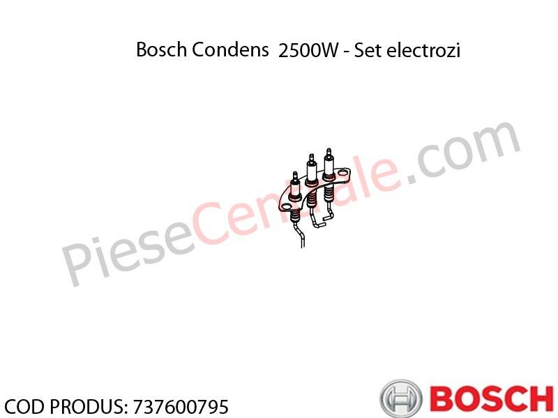 Poza Electrozi aprindere + ionizare Bosch Condens 2500W