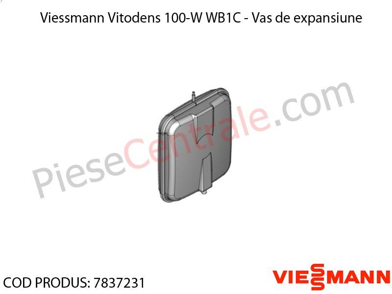 Poza Vas de expansiune centrala termica Viessmann Vitodens 100-W WB1C, Vitodens 050-W BPJD