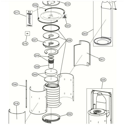 Poza Kit izolatie superioara centrale termice Ferroli Energy Top W 60-70-80-125. Poza 14104