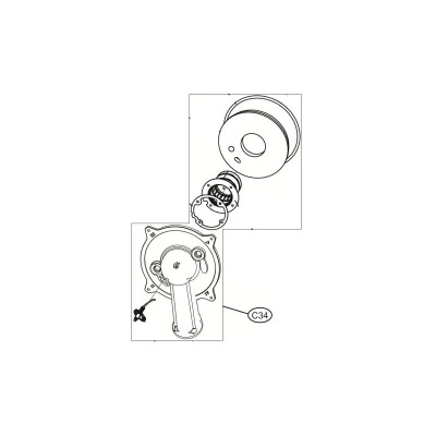 Poza Capac arzator centrale termice Ferroli Bluehelix Prima 24C. Poza 14403