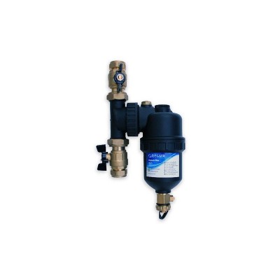 Filtru anti-magnetita Salus MD22S MAG Defender cu robineti de 22mm si lichid inhibitor cadou