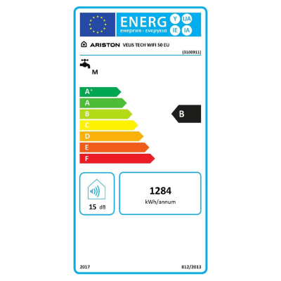 Poza Boiler electric Ariston Velis Tech WIFI 50 EU - 50 litri. Poza 18880