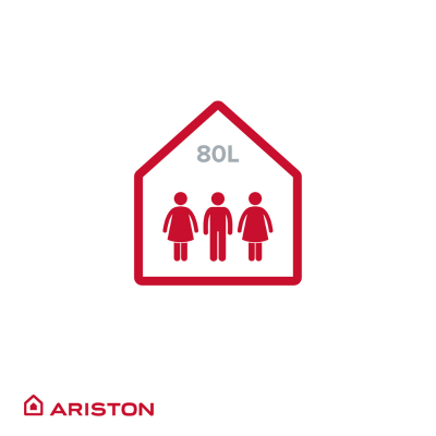 Poza Boiler cu pompa de caldura pentru apa calda menajera Ariston Lydos Hybrid WIFI - 80 Litri. Poza 19090