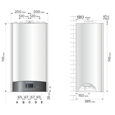 Poza Centrala termica in condensare Ariston Genus One Plus Combi 35 kW. Poza 19144