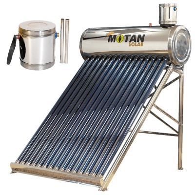 Poza Panou Solar Motan Solar cu 15 tuburi vidate cu boiler din inox 150 litri si rezervor flotor 5 litri. Poza 19462
