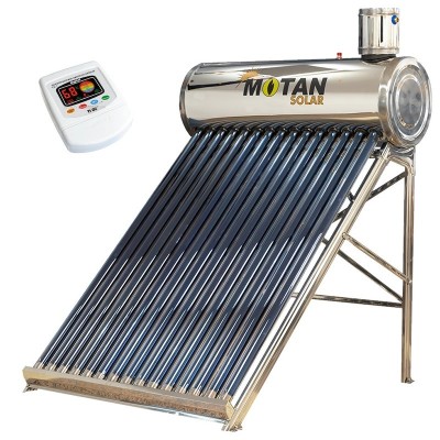 Poza Panou solar Motan Solar cu 20 tuburi vidate cu boiler din inox 200 litri si panou comanda. Poza 19467