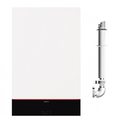 Poza Centrala termica Viessmann Vitodens 100-W B1KG 25 kW combi, condensatie, touch screen, interfata WiFI, kit de evacuare inclus. Poza 19492