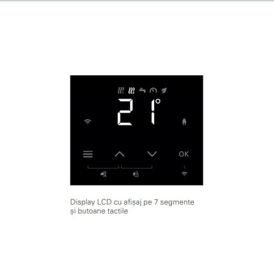 Poza Centrala termica Viessmann Vitodens 100-W 32 kW, B1KG, combi, condensatie, interfata WIFI, touch screen, kit de evacuare inclus. Poza 19495