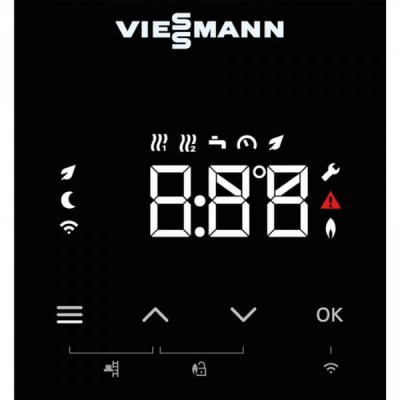 Poza Centrala termica in condensatie Viessmann Vitodens 111-F B1TG 25 kW cu boiler de 100 litri, kit de evacuare inclus. Poza 19500