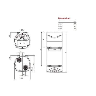 Poza Boiler cu pompa de caldura pentru apa calda menajera Ariston Nuos Evo A+ 110 WH - 110 litri. Poza 19555