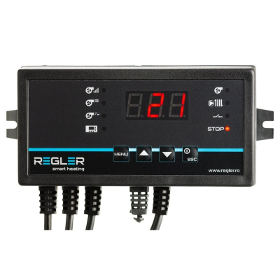 Poza Controler centrala Regler RC-36v1, comanda pompa si ventilator, conexiune termostat. Poza 19788