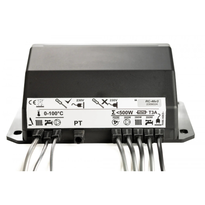 Poza Controler centrala pe lemne/cabune REGLER RC 46v1, control pompa si ventilator. Poza 19796