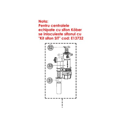 Poza Sifon condens centrale Motan Mkdens 20 C38GC20-P. Poza 20021