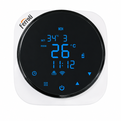 Poza Termostat ambient Ferroli FER 706, programabil, cu fir. Poza 20122