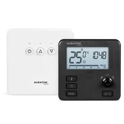 Poza Termostat ambient Auraton Libra SET, fara fir, programabil, negru. Poza 20132