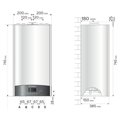Poza Centrala termica in condensare Ariston Genus One Plus Combi 30 kW. Poza 20268