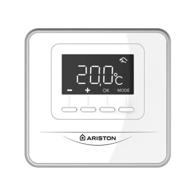 Poza Termostat ambient Ariston CUBE RF alb, programabil, fara fir. Poza 20321