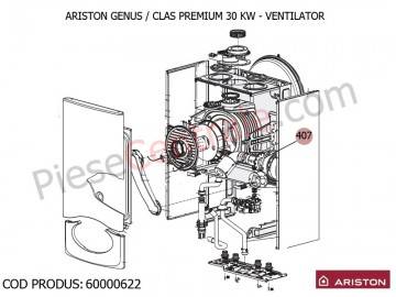 Poza  Ventilator centrale termice Ariston Genus Premium, Clas Premium