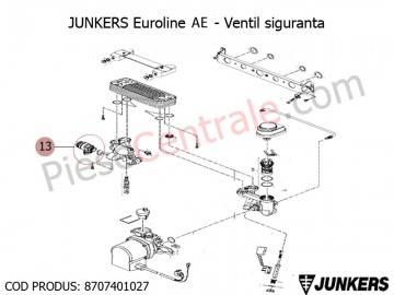 Poza Ventil siguranta centrale termice Junkers Euroline AE, Bosch Gaz 3000W Midi