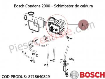 Poza Schimbator de caldura centrala termica Bosch Condens 2000, Buderus Logamax Plus
