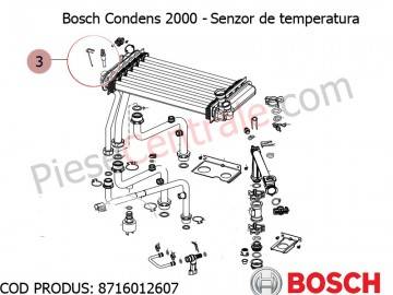 Poza Senzor de temperatura centrala termica Bosch Condens 2000, Gaz 4000W