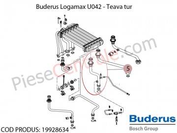 Poza Teava tur centrala termica Buderus Logamax U042