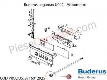 Poza Manometru centrala termica Buderus Logamax U042