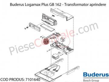 Poza Transformator de aprindere centrala termica Buderus Logamax Plus GB 162