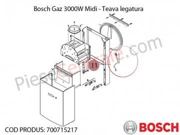 Poza Teava legatura centrala termica Bosch Gaz 3000W Midi