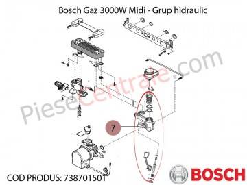 Poza Grup hidraulic centrala termica Bosch Gaz 3000W Midi