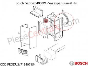 Poza Vas expansiune 8 litri centrala termica Bosch Gaz 4000W