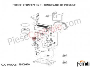 Poza Traducator presiune centrale termice Ferroli Econcept, New Elite