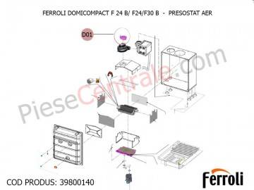 Poza Presostat aer centrale termice Ferroli Domicompact B