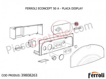 Poza Placa Display pentru centrala Ferroli Econcept 50 A