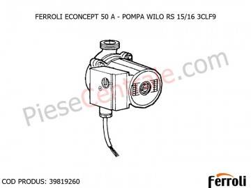 Poza Pompa WILO RS 15/16 3CLF9 centrala termica Ferroli Econcept 50 A
