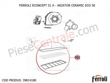 Poza Arzator ceramic ECO 50 centrala termica Ferroli Econcept