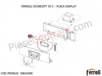 Poza Placa Display centrala termica Ferroli Econcept